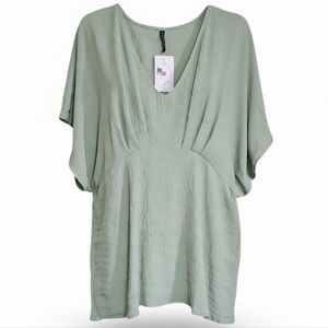 Elegant Sage Green Women's Top